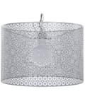 Miniatyrbild 1 av 9: Taklampa Silver Metall Rund Romantisk Dekorativ Funktionell Trumformad
