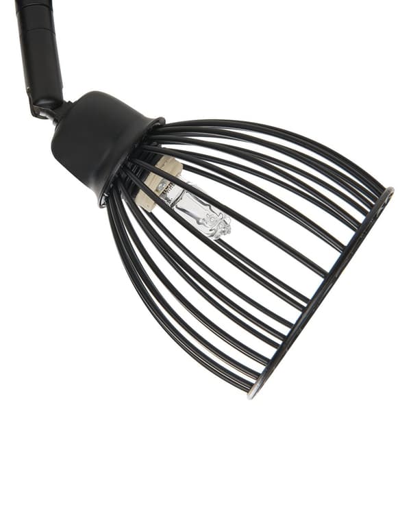 Taklampa Metall Svart 66 cm 4 Lampor Justerbara Armar och Moderna Nyanser av Stavar