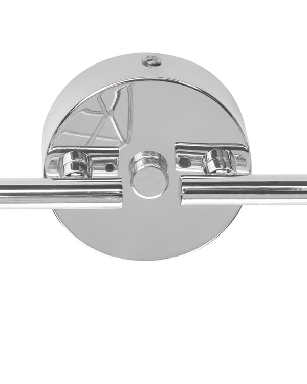 Taklampa Silvermetall 66 cm 4 Lampor Justerbara Armar och Moderna Lampskärmar