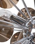 Miniatyrbild 5 av 7: Hängande Lampa Koppar Metall Skiva Skärm 4 Ljus Industriell Konst Dekor