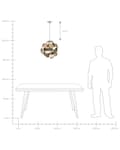 Miniatyrbild 7 av 7: Hängande Lampa Koppar Metall Skiva Skärm 4 Ljus Industriell Konst Dekor