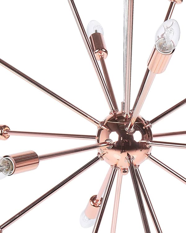 Hängande Lampa 18 Ljus Koppar Metall Sputnik Glam