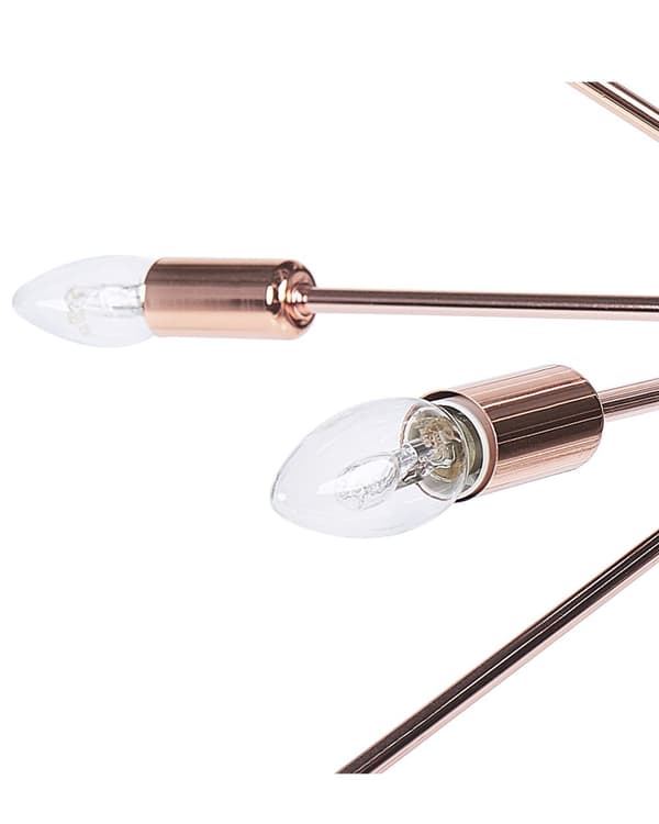 Hängande Lampa 18 Ljus Koppar Metall Sputnik Glam