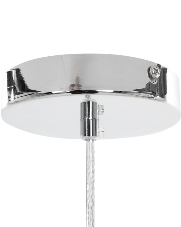 Hängande Lampa 18 Ljus Silver Metall Sputnik Glam