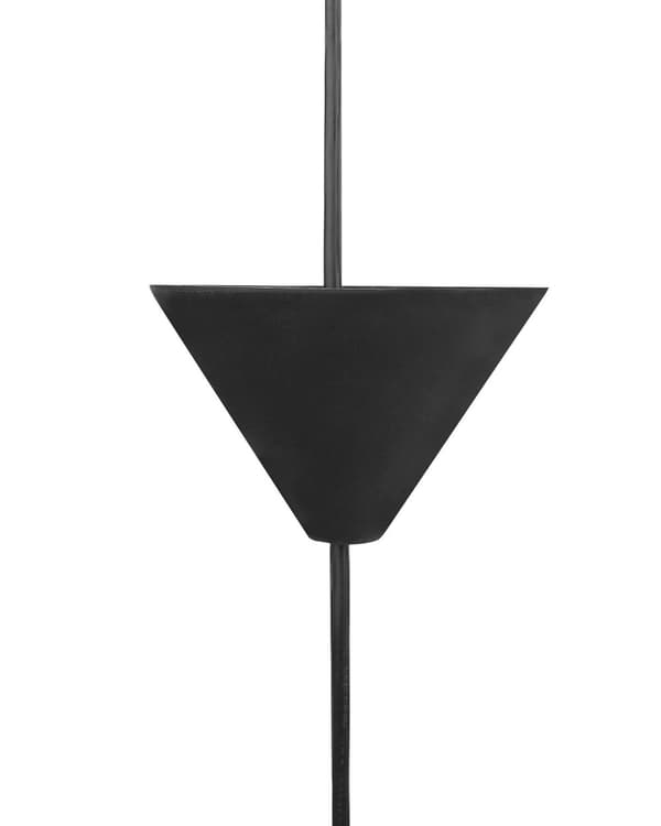 Hängande Lampa Svart Plast Tallkotte Glob Skärm