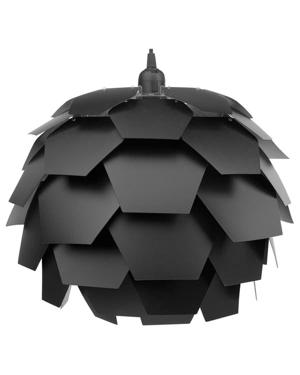 Hängande Lampa Svart Plast Tallkotte Glob Skärm
