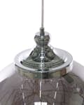 Miniatyrbild 7 av 9: Pendellampa Glas Silver Stor Rund Form Modern