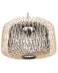 Miniatyrbild 6 av 9: Pendellampa Ljust trä Svart Bambu Oval skärm Hängande taklampa