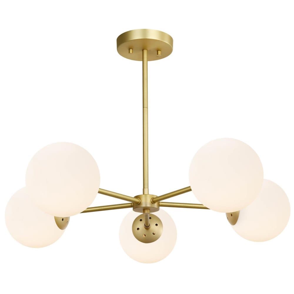 Stor vacker och modern taklampa guldfärgad aluminium