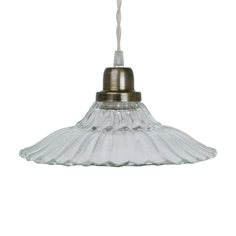 Pendant Lamp Gunilla Wide Clear/Antique Brass