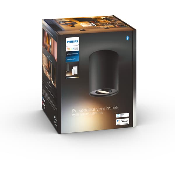 Philips Hue WA Pillar Enkel Spot 5W Sort