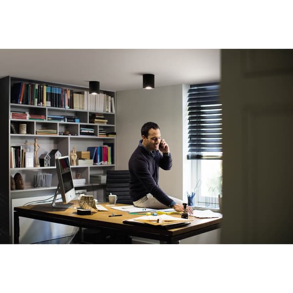 Philips Hue WA Pillar Enkel Spot 5W Sort
