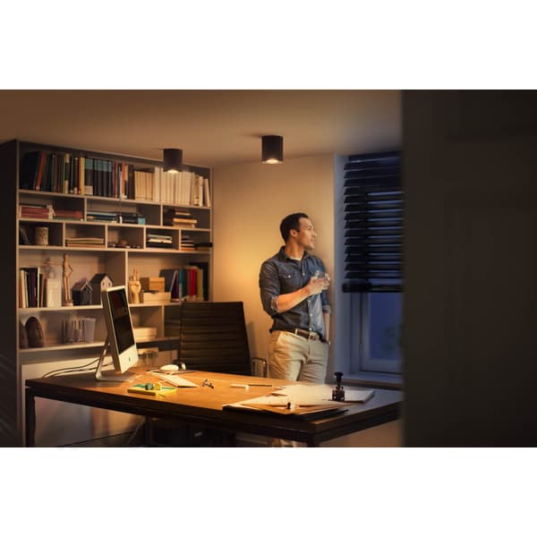 Philips Hue WA Pillar Enkel Spot 5W Sort