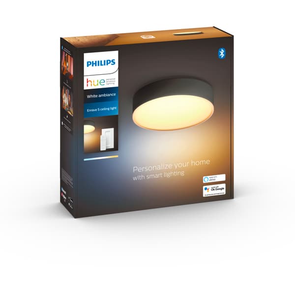Philips Hue WA Enrave Small Taklampe Sort