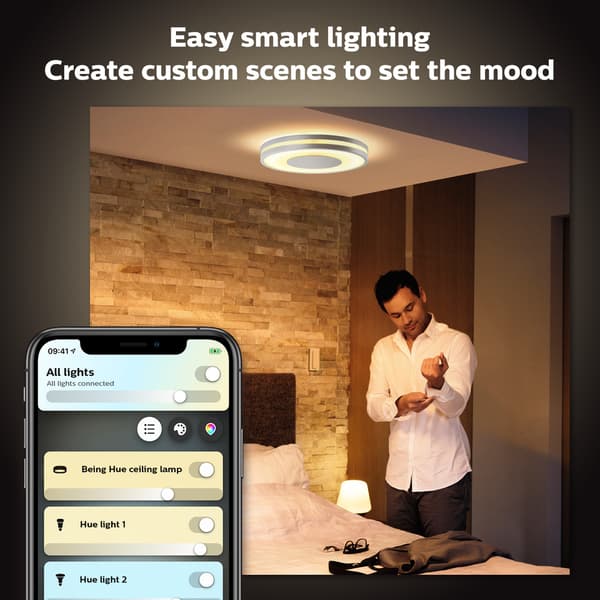 Philips Hue WA Being Taklampe Alu