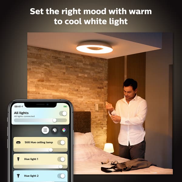 Philips Hue WA Still Taklampe Sort