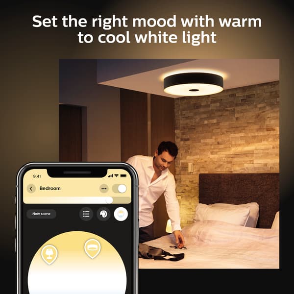 Philips Hue WA Fair Taklampe Sort