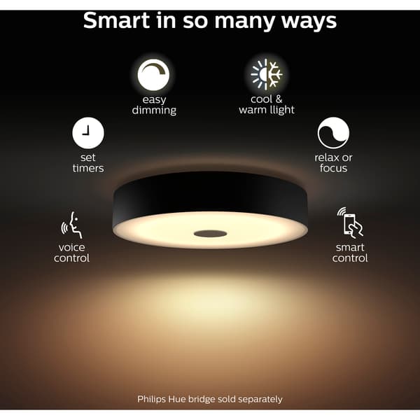 Philips Hue WA Fair Taklampe Sort