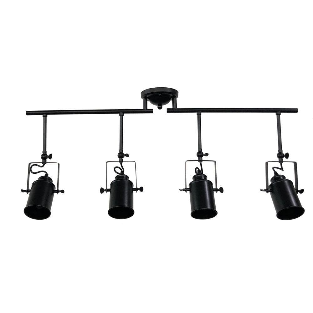 Ceiling Light DKD Home Decor Focus lights Black Metal (92 x 12 x 38 cm)