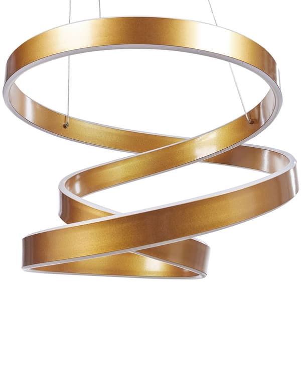 Pendellampa Guld Aluminium Integrerad LED-ljus Nyhet Knutform Modern Glamourbelysning