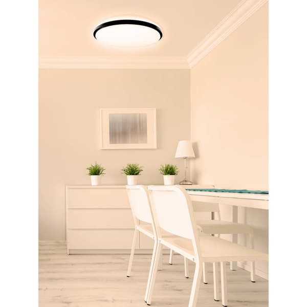 Müller-Licht 21000071 Taro Round 40 LED-takbelysning 24 W Vit, Svart
