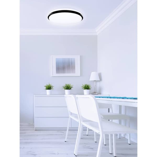 Müller-Licht 21000071 Taro Round 40 LED-takbelysning 24 W Vit, Svart