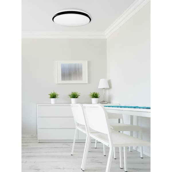 Müller-Licht 21000071 Taro Round 40 LED-takbelysning 24 W Vit, Svart