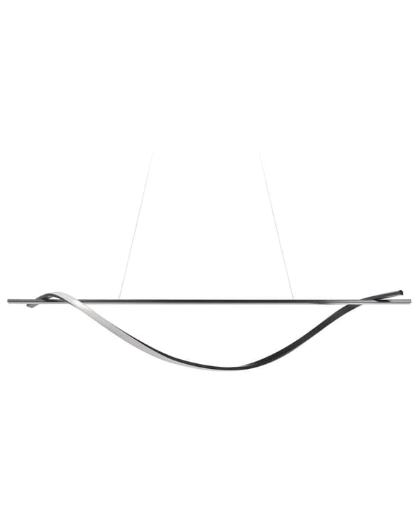 Taklampa Svart Järn Integrerad LED-ljus Spiralform Modern Belysning