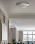 Miniatyrbild 4 av 11: Taklampa Vit Järn Integrerade LED-lampor Rund form Dekorativ modern glamourbelysning