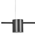 Miniatyrbild 6 av 9: Hängande Lampa Svart Aluminium Järn 5 Integrerade LED-ljus Rund Form Belysning Industriell Kök Vardagsrum