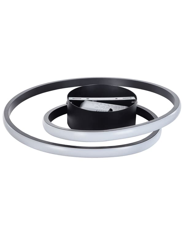 Taklampa Svart Aluminium Järn Integrerade LED-lampor Rund Form Ringar Dekorativ Modern Glamour Belysning