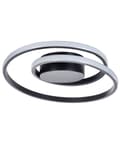 Miniatyrbild 1 av 11: Taklampa Svart Aluminium Järn Integrerade LED-lampor Rund Form Ringar Dekorativ Modern Glamour Belysning