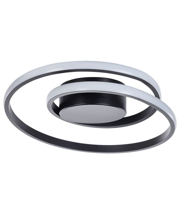 Taklampa Svart Aluminium Järn Integrerade LED-lampor Rund Form Ringar Dekorativ Modern Glamour Belysning