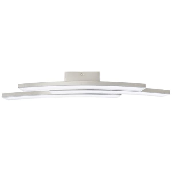 BRILLIANT lampe Elaine LED væg- og loftlampe 3-flammet nikkel mat
