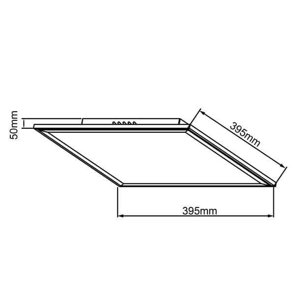 BRILLIANT lamppu Abie LED kattopaneeli 40x40cm RGB valkoinen | 1x 24W LED integroitu, (2400lm, 2700-6200K) | Asteikko A ++ E | Ohjattavissa kaukosääti