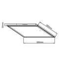 Pikkukuva 11 / 11: BRILLIANT lamppu Abie LED kattopaneeli 40x40cm RGB valkoinen | 1x 24W LED integroitu, (2400lm, 2700-6200K) | Asteikko A ++ E | Ohjattavissa kaukosääti