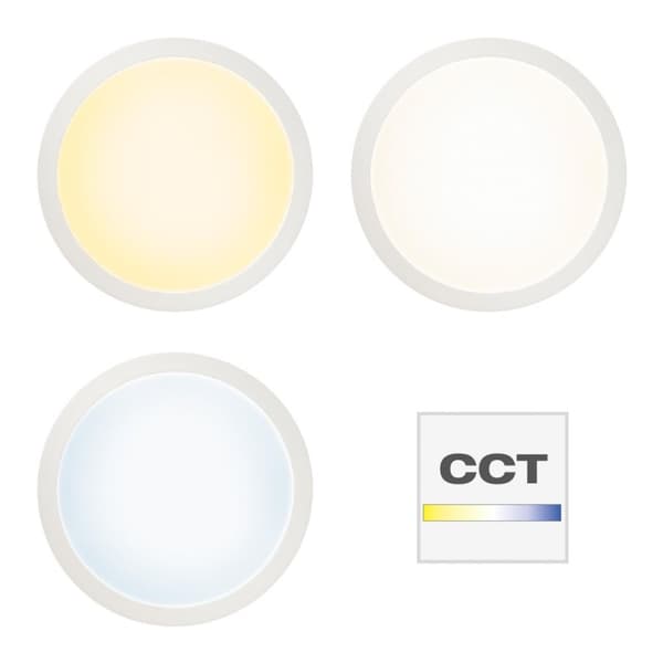 BRILLIANT lampe Abie LED loftpanel 40cm hvid | 1x 24W LED integreret, (1900lm, 2700-6200K) | Skala A ++ til E | Styres med fjernbetjening