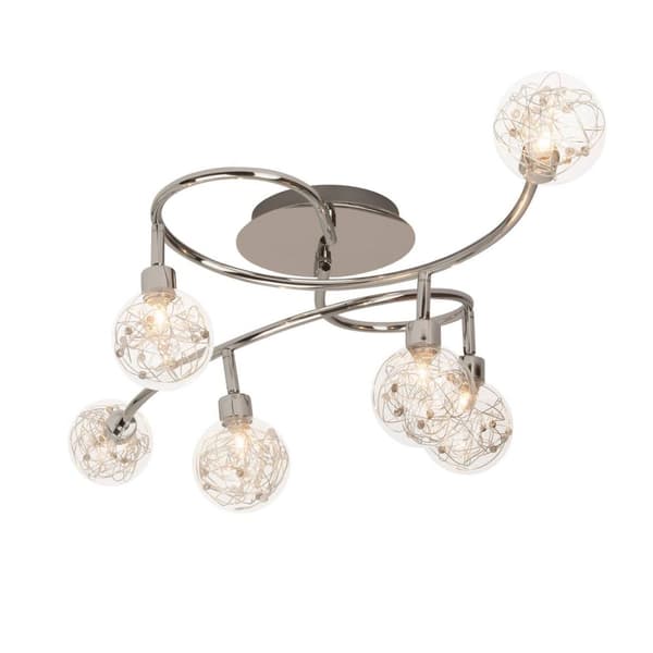 BRILLIANT lampe Joya loftspot 6-flamme krom | 6x QT14, G9, 33W, velegnet til stiftlamper (medfølger ikke) | Skala A ++ til E | Drejelige hoveder