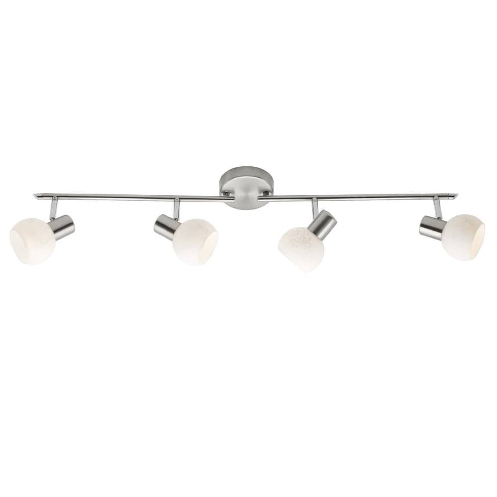 BRILLIANT lampa Bona spot tub 4-flames järn / vit | 4x D45, E14, 40W, lämplig för dropplampor (ingår ej) | Skala A ++ till E | Armarna roterbara / huv