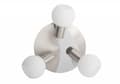 Miniatyrbillede 3 af 8: BRILLIANT lampe Tiara rund spotlight 3-flammer jern/hvid | 3x D45, E14, 40W, velegnet til dryplamper (medfølger ikke) | Skala A ++ til E | Drejelige h