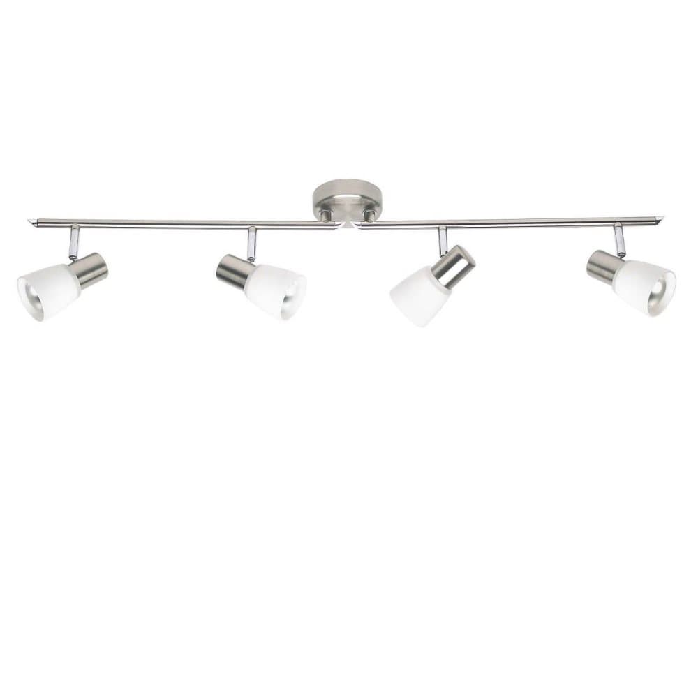 BRILLIANT lampa Luca spot tub 4-flames järn / krom / vit | 4x R50, E14, 40W, lämplig för reflektorlampor (ingår ej) | Skala A ++ till E | Armarna rote