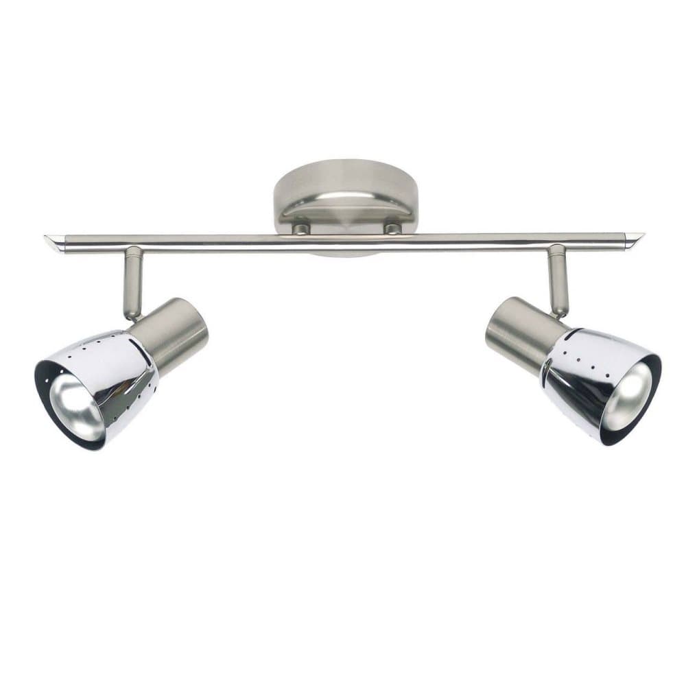 BRILLIANT lampa Lava spot tub 2-flames järn / krom | 2x R50, E14, 40W, lämplig för reflektorlampor (ingår ej) | Skala A ++ till E | Svängbara huvuden
