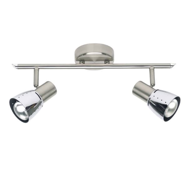 BRILLIANT lampa Lava spot tub 2-flames järn / krom | 2x R50, E14, 40W, lämplig för reflektorlampor (ingår ej) | Skala A ++ till E | Svängbara huvuden