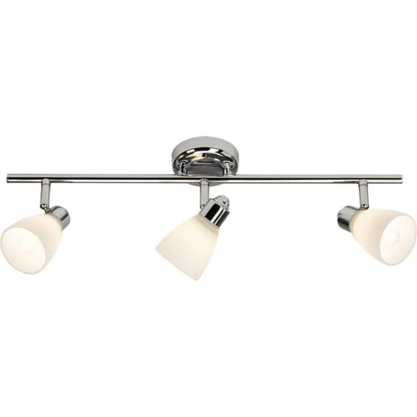 BRILLIANT lampe Kensington spotrør 3-flamme krom / hvid | 3x QT14, G9, 28W, velegnet til stiftlamper (medfølger ikke) | Skala A ++ til E | IP beskytte