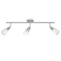 Miniatyrbillede 1 af 4: BRILLIANT lampe Sofia spotrør 3-flammer jern / krom / hvid | 3x D45, E14, 40W, velegnet til dryplamper (medfølger ikke) | Skala A ++ til E | Drejelige