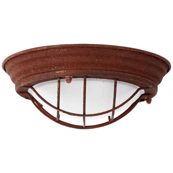 BRILLIANT lampuu Typhoon seinä- ja kattovalaisin 29 cm ruosteenvärinen / valkoinen | 1x A60, E27, 40W, sopii normaaleille lampuille (ei sisälly) | Ast