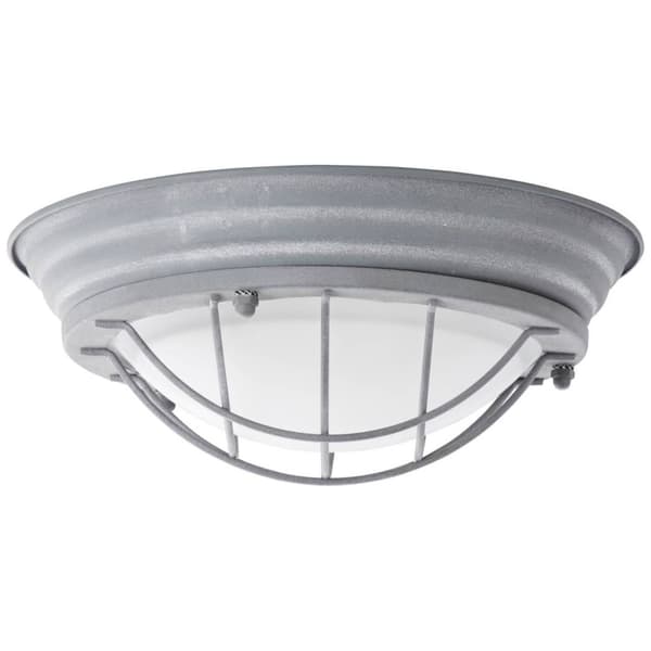 BRILLIANT lampe Typhoon væg- og loftlampe 29cm grå beton / hvid | 1x A60, E27, 30W, egnet til normale lamper (medfølger ikke) | Skala A ++ til E | Vel