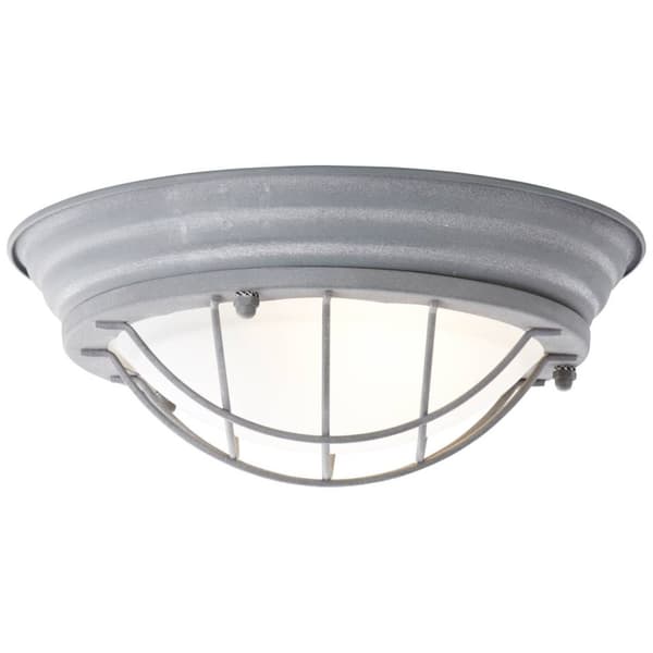 BRILLIANT lampe Typhoon væg- og loftlampe 29cm grå beton / hvid | 1x A60, E27, 30W, egnet til normale lamper (medfølger ikke) | Skala A ++ til E | Vel