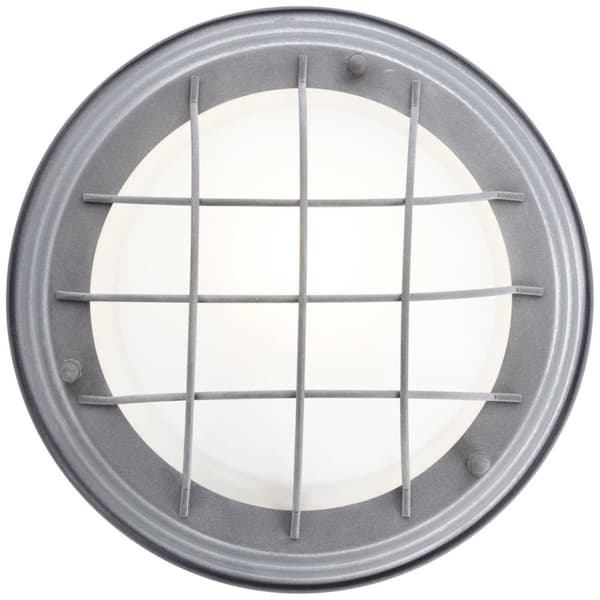 BRILLIANT lampe Typhoon væg- og loftlampe 29cm grå beton / hvid | 1x A60, E27, 30W, egnet til normale lamper (medfølger ikke) | Skala A ++ til E | Vel