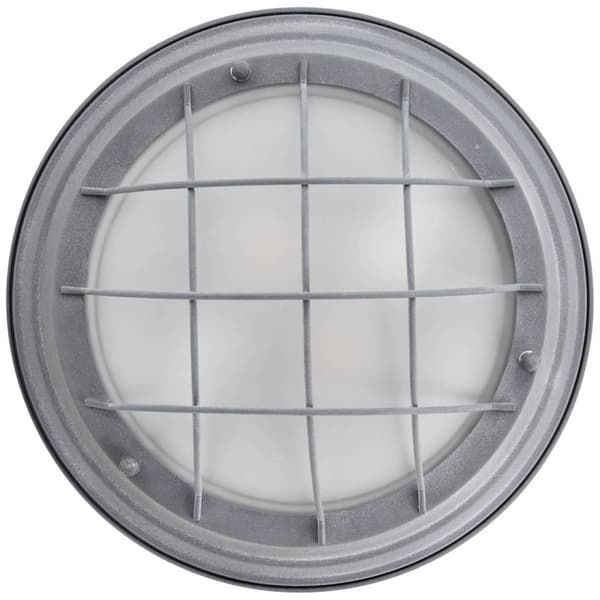 BRILLIANT lampe Typhoon væg- og loftlampe 34 cm grå beton / hvid | 2x A60, E27, 30W, egnet til normale lamper (medfølger ikke) | Skala A ++ til E | Ve